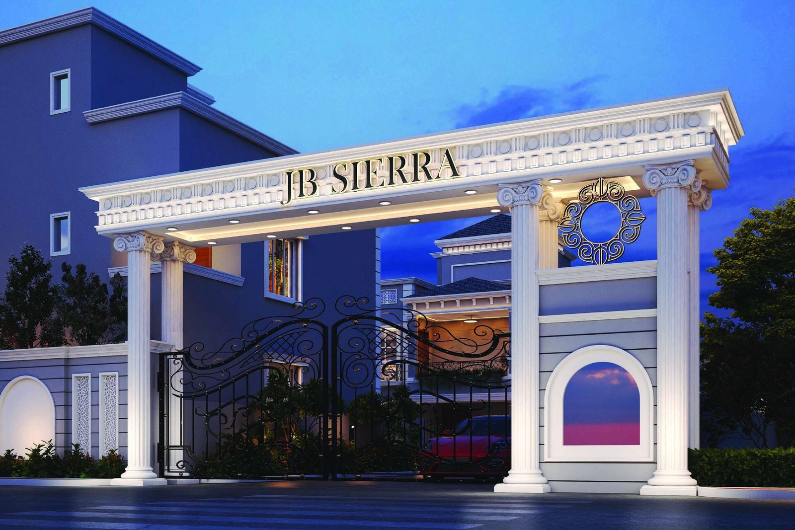 JB Sierra European style villa exterior